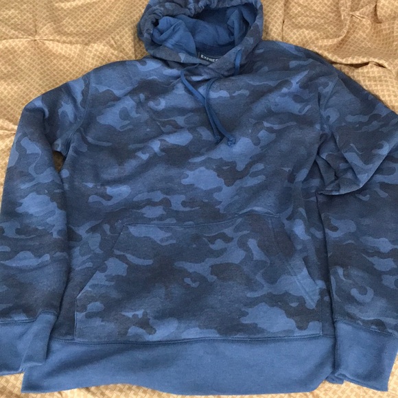 light blue camo hoodie